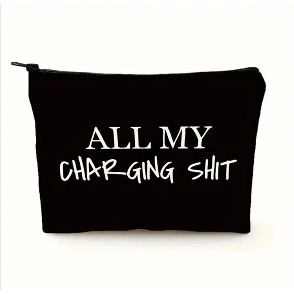 Handmade Handbags - Charging Sh*t" Zipper Pouch